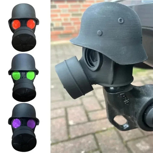 Gas mask helmet trailer hitch - gas,